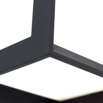 Vonkajšie nást. svetlo Henry 16x16x16cm antracit