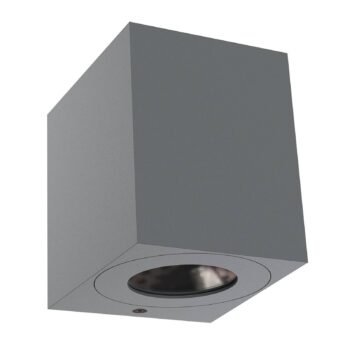 Vonkajšie nástenné LED Canto Kubi 2, 10 cm, sivé