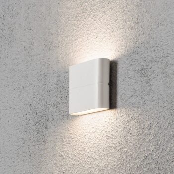 Vonkajšie nástenné LED Chieri 11 cm biele