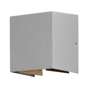 Vonkajšie nástenné LED Cremona 13 cm sivé