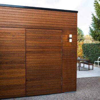 Vonkajšie nástenné LED Cyra, 2-pl., snímač