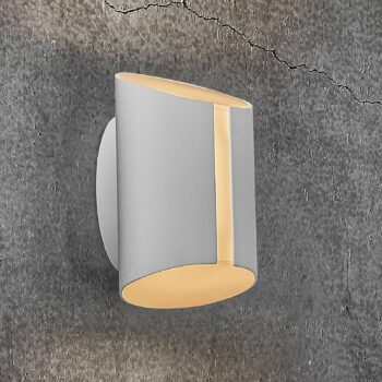 Vonkajšie nástenné LED Grip, CCT Smart Home, biela