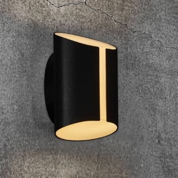 Vonkajšie nástenné LED Grip CCT Smart Home, čierna