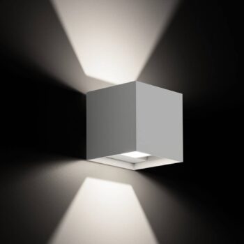 Vonkajšie nástenné LED svetlo 9033 up/down, biela
