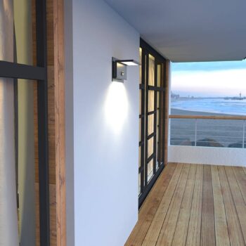 Vonkajšie nástenné LED svietidlo Darina detektor