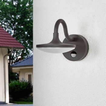 Vonkajšie nástenné LED svietidlo Finny detektor