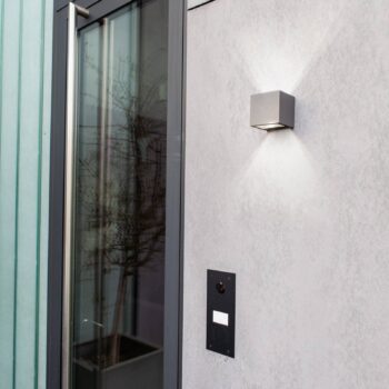 Vonkajšie nástenné LED svietidlo Gemini 8,8 cm