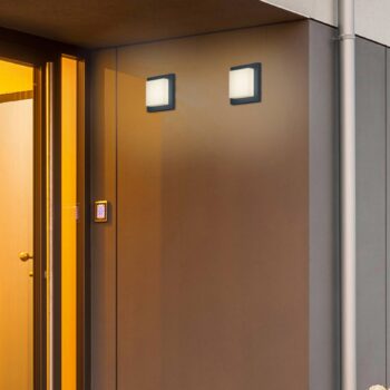 Vonkajšie nástenné LED svietidlo Hondo, antracit