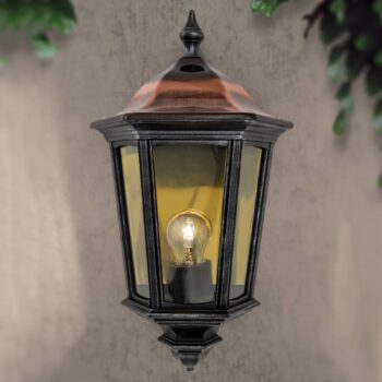 Vonkajšie nástenné svetlo Antoine polovičná miska