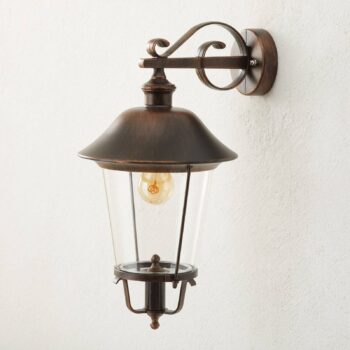 Vonkajšie nástenné svetlo Mariella tienidlo nadol