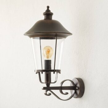 Vonkajšie nástenné svetlo Mariella tienidlo nahor