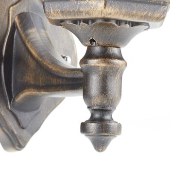 Vonkajšie nástenné svetlo Puchberg v čierno-zlatej