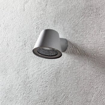 Vonkajšie nástenné svietidlo Aleria, sivé