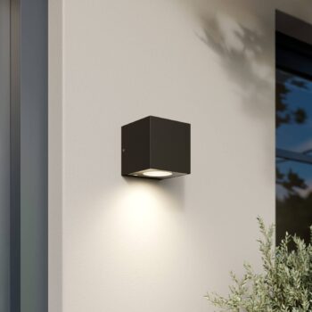 Vonkajšie nástenné svietidlo Arcchio LED Tassnim, 12 cm, antracit, IP65