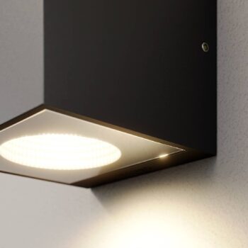 Vonkajšie nástenné svietidlo Arcchio LED Tassnim, 12 cm, antracit, IP65