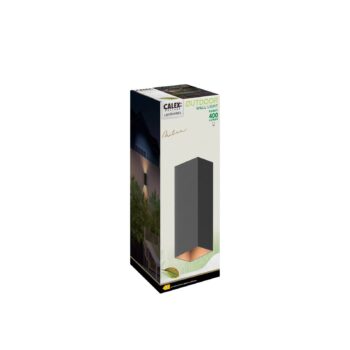 Vonkajšie nástenné svietidlo Calex LED Obdĺžnik výška hore/dole 23 cm