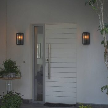 Vonkajšie nástenné svietidlo Carpi čierna 12,5x30