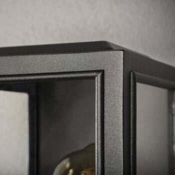 Vonkajšie nástenné svietidlo Carpi čierna 12,5x30