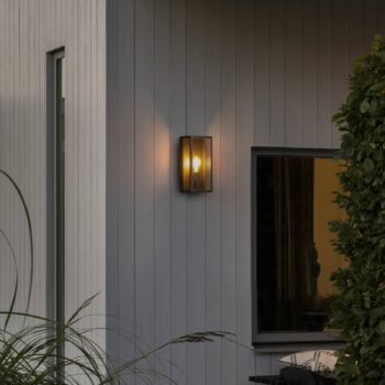 Vonkajšie nástenné svietidlo Carpi čierne 20,5x40