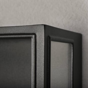 Vonkajšie nástenné svietidlo Carpi čierne 20,5x40