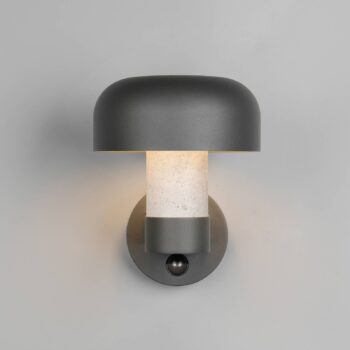 Vonkajšie nástenné svietidlo Fraser Sensor sivý/betónový vzhľad, hliník IP54 E27