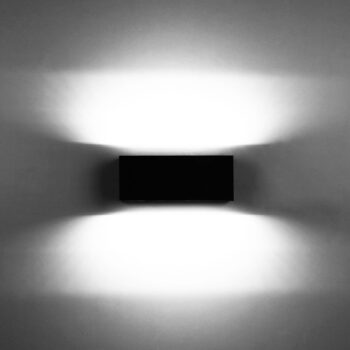 Vonkajšie nástenné svietidlo Gemini LED, 22 cm, 4 000 K, antracit