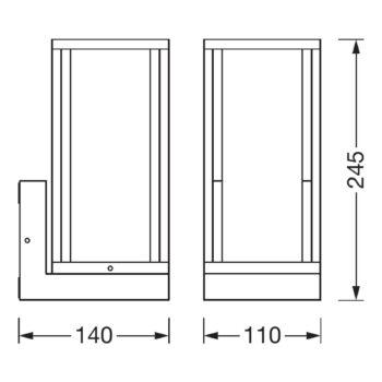 Vonkajšie nástenné svietidlo Ledvance Endura Classic Frame