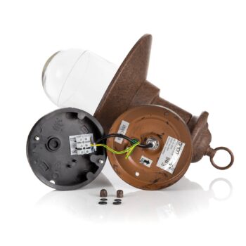 Vonkajšie nástenné svietidlo Leonie vintage-hnedá