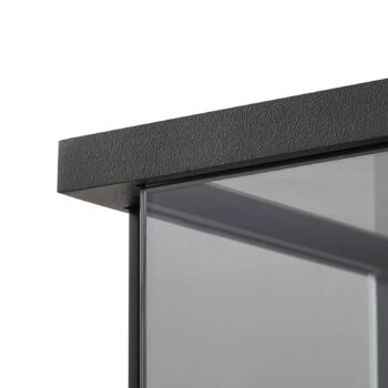 Vonkajšie nástenné svietidlo Lucande Annalea, dymovo sivé, IP54, senzor