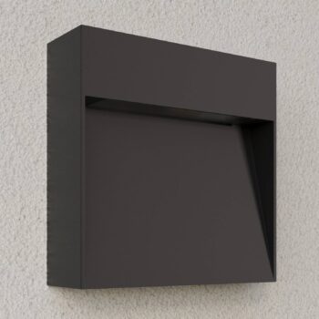 Vonkajšie nástenné svietidlo Lucande Noreia, 13 cm, antracit, IP65, G9