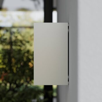 Vonkajšie nástenné svietidlo Lucande Tavi, 15 cm, strieborná, Bridgelux LED