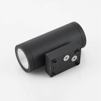 Vonkajšie nástenné svietidlo Molto Luce LED Foris Round Double, antracit