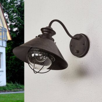 Vonkajšie nástenné svietidlo Nautica oxidovo-hnedé