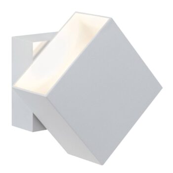 Vonkajšie nástenné svietidlo Paulmann Cybo LED, 2 700 K, 10x10 cm, biele