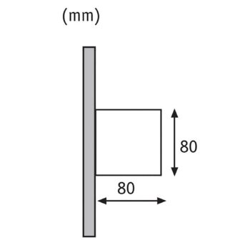 Vonkajšie nástenné svietidlo Paulmann Cybo LED, 2 700 K, 8 x 8 cm, biele