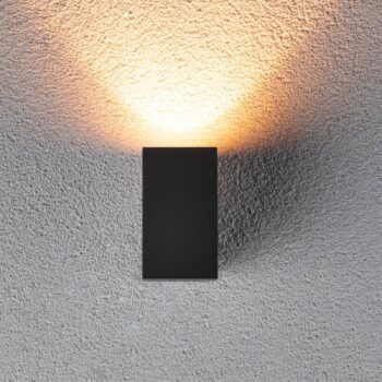 Vonkajšie nástenné svietidlo Paulmann Flame LED, čierne