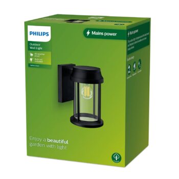 Vonkajšie nástenné svietidlo Philips Bellini, Ø 16 cm