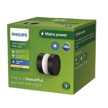 Vonkajšie nástenné svietidlo Philips LED Laven, výška 10 cm