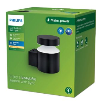 Vonkajšie nástenné svietidlo Philips LED Laven, výška 13,5 cm