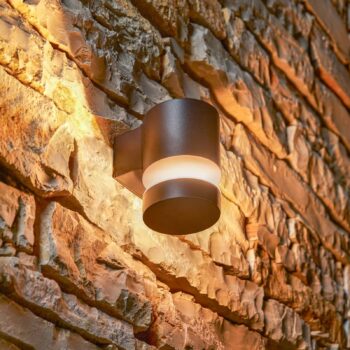 Vonkajšie nástenné svietidlo Philips LED Laven, výška 13,5 cm