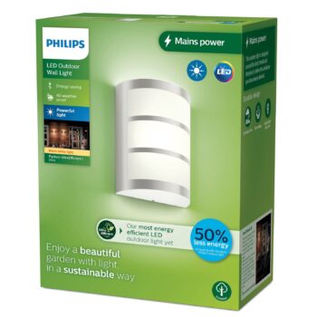 Vonkajšie nástenné svietidlo Philips LED Python UE, sivé