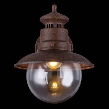 Vonkajšie nástenné svietidlo Sella/oceľ v hrdzavej