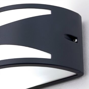 Vonkajšie nástenné svietidlo Shell, antracit