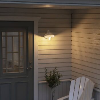 Vonkajšie nástenné svietidlo Vega Mini 22 cm biela