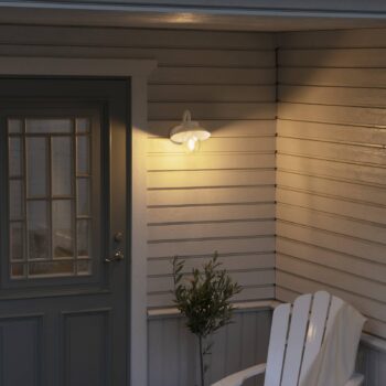 Vonkajšie nástenné svietidlo Vega Mini 22 cm biela