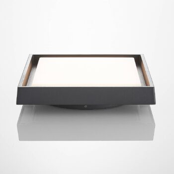 Vonkajšie stropné LED svietidlo Birta hranaté 27cm