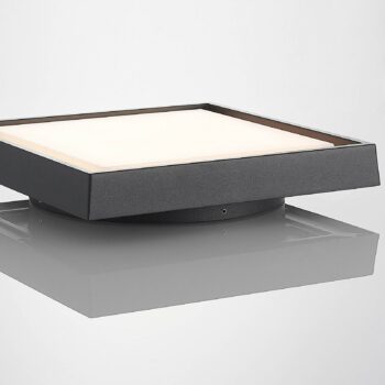 Vonkajšie stropné LED svietidlo Birta hranaté 27cm
