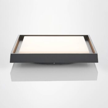 Vonkajšie stropné LED svietidlo Birta hranaté 34cm