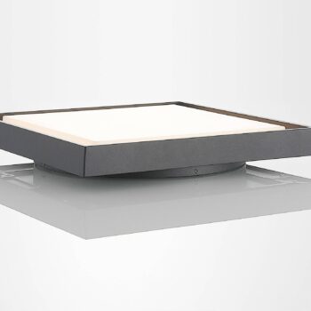 Vonkajšie stropné LED svietidlo Birta hranaté 34cm
