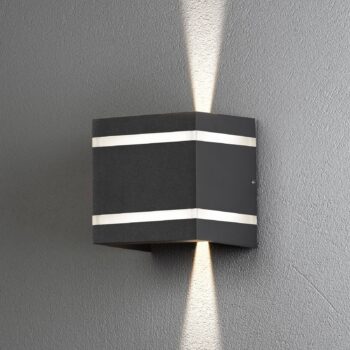 Vonkajšie svietidlo Cremona efektné pásiky 14 cm